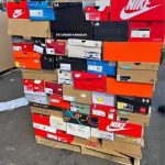 Pallet of sneakers